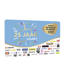 DE Cadeaukaart 25 Jaar