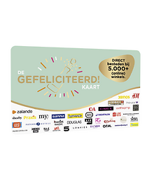 DE Cadeaukaart Gefeliciteerd